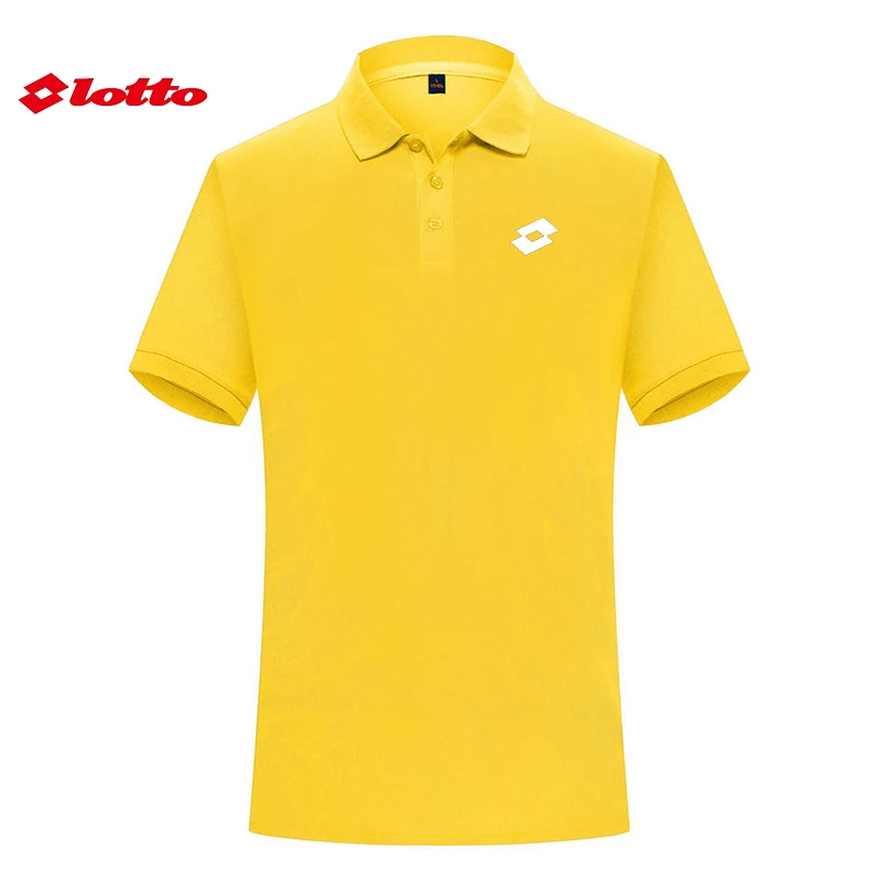 Embroidered LOTTO Men's Breathable Polo Shirt Summer New Business Leisure High Quality Lapel Anti-pilling Polo Shirt for Men