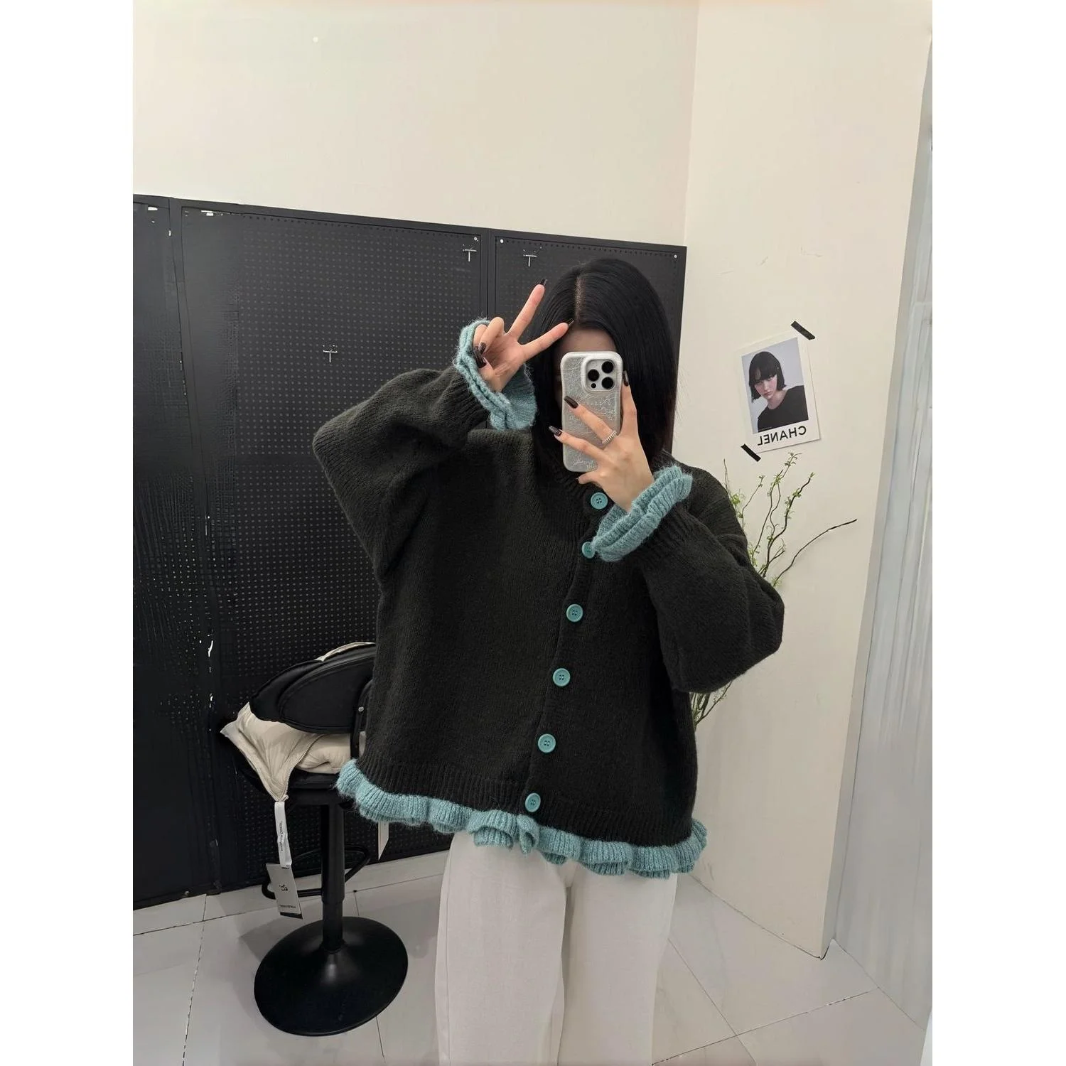 

plus Size Women's Knitted Long Sve Sweater Coat Thiened Spring Autumn Vintage Lazy Sle Japanese Retro Fem Outerwear