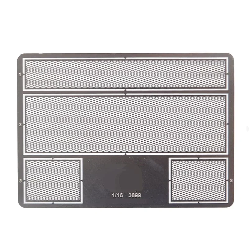 Henglong Tiger Black Panther G Cheetah Tiger King 99A Tank Metal Protective Plate Explosion Proof Mesh Etched Sheet Steel Mesh