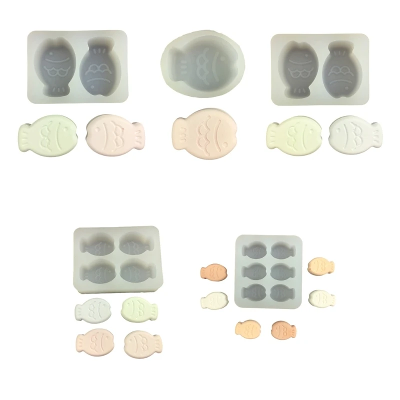 Chocolate Molds Candy Molds Fish Shaped Baking Molds Silicone Fondant Moulds Silicone Material DIY Cake Decorating Tool