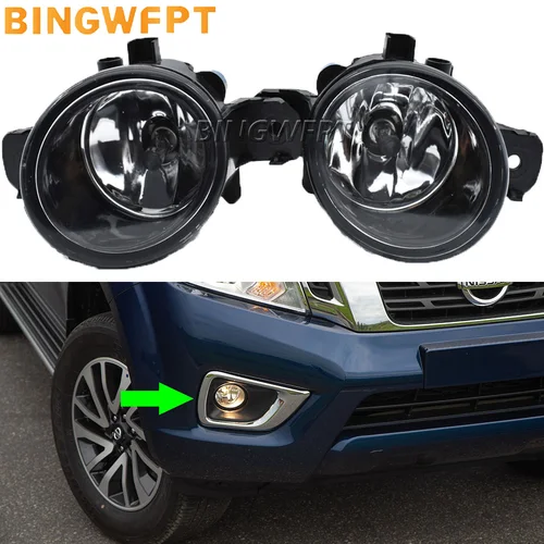 Luces antiniebla blancas/amarillas, faros delanteros DRL H11 12V para Nissan Frontier D23 NP300 Frontier Navara 2015 2016 2017 2018 2019