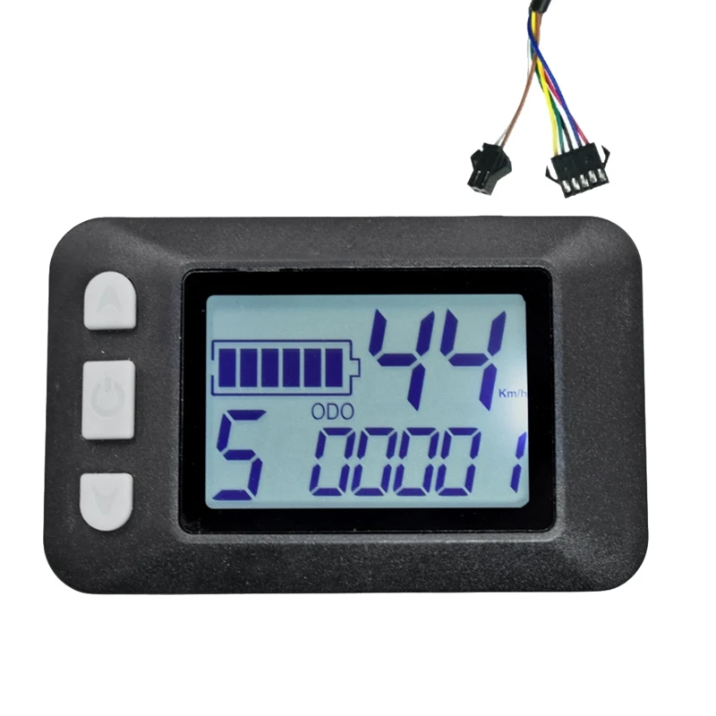 Medidor de salpicadero con pantalla LCD P9 para bicicleta eléctrica, 24V, 36V, 48V, 60V, enchufe SM, 1 unidad