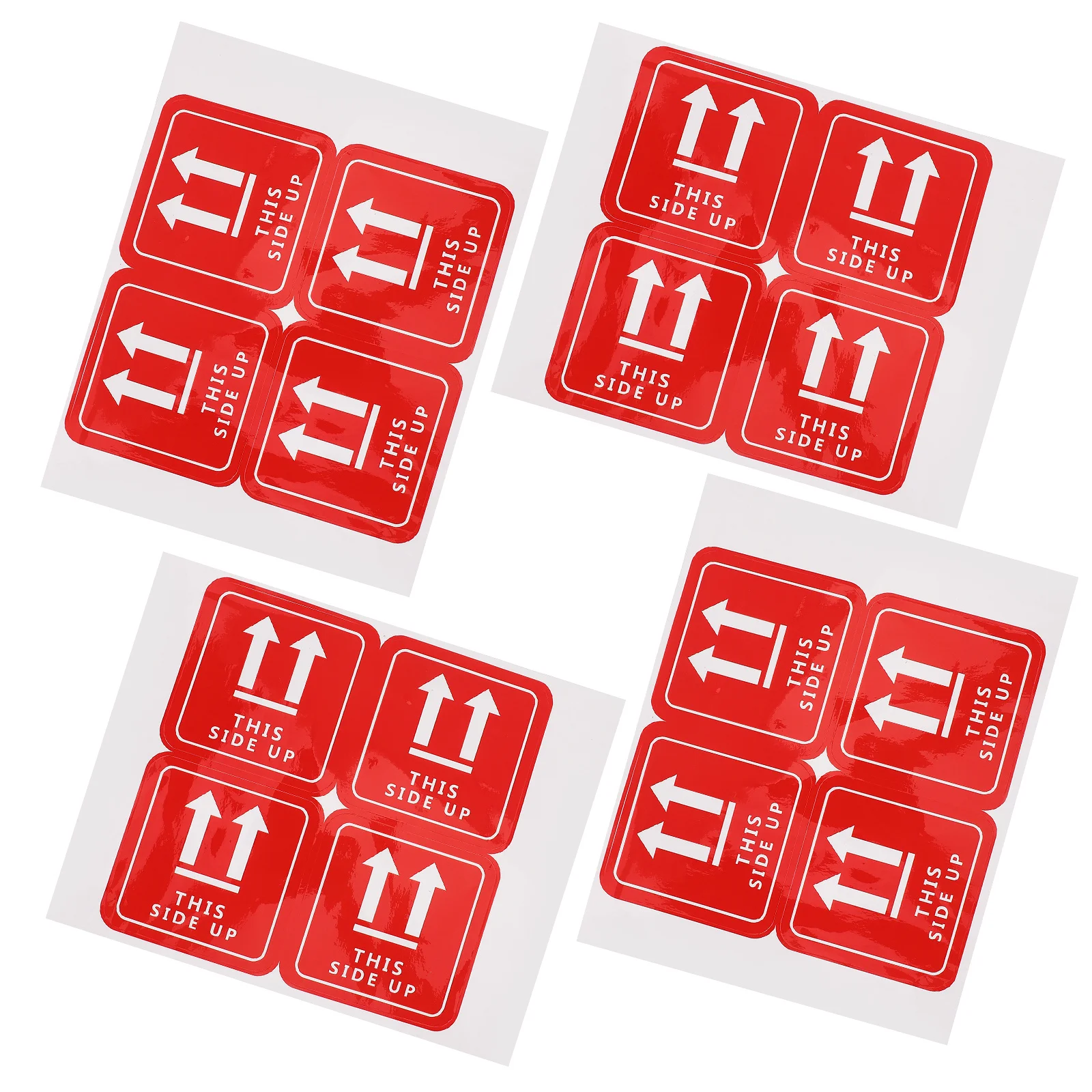 16Pcs Shipping Warning Stickers Labels Durable PVC Caution Packing Fragile Adhesive Stickers for Boxes and Packages