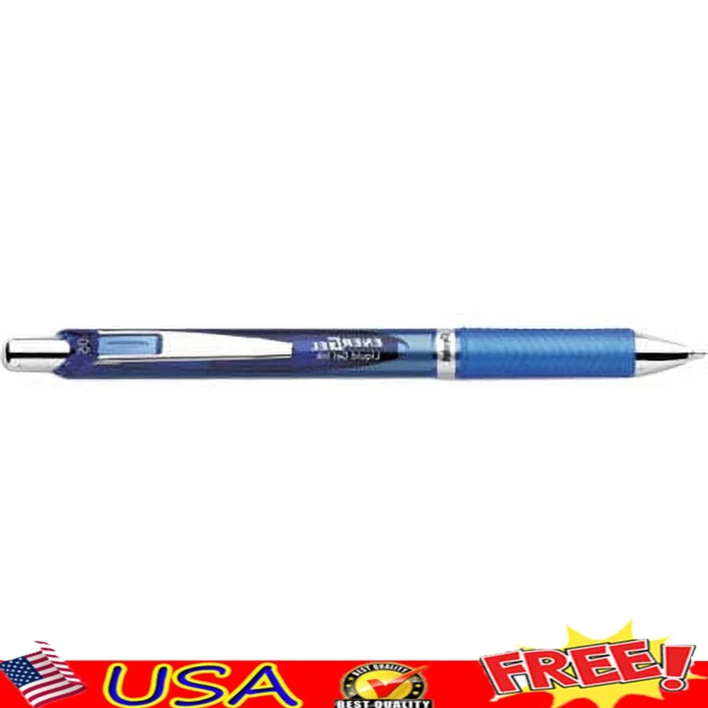 

Fast-Drying Gel Pen 0.5mm Needle Tip Blue Ink Professional Writing Smooth No Smudge Refillable