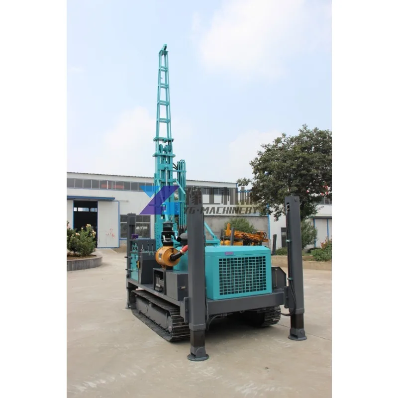 300m Crawler Hydraulic Rotary SPT Test Geotechnical Core Soil Drilling Rig Machine Price Borehole Water Pumping Machine 75 6.5