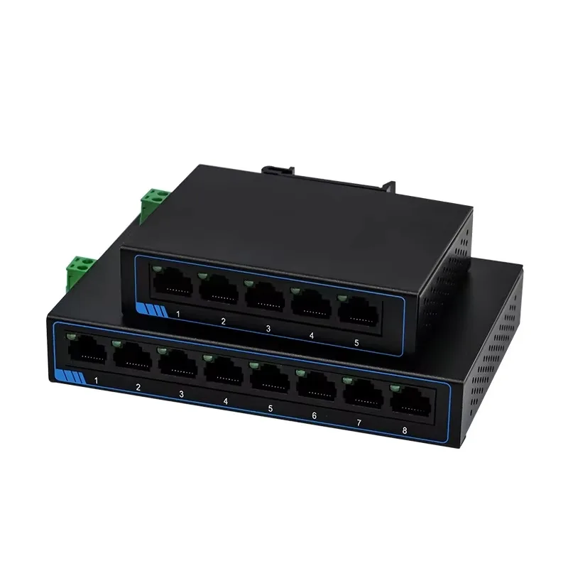 5/8 Ports 10/100/1000Mbps Gigabit Ethernet Unmanaged Switch DC or Terminal Power Supply Plug and Play  SG1005/1008