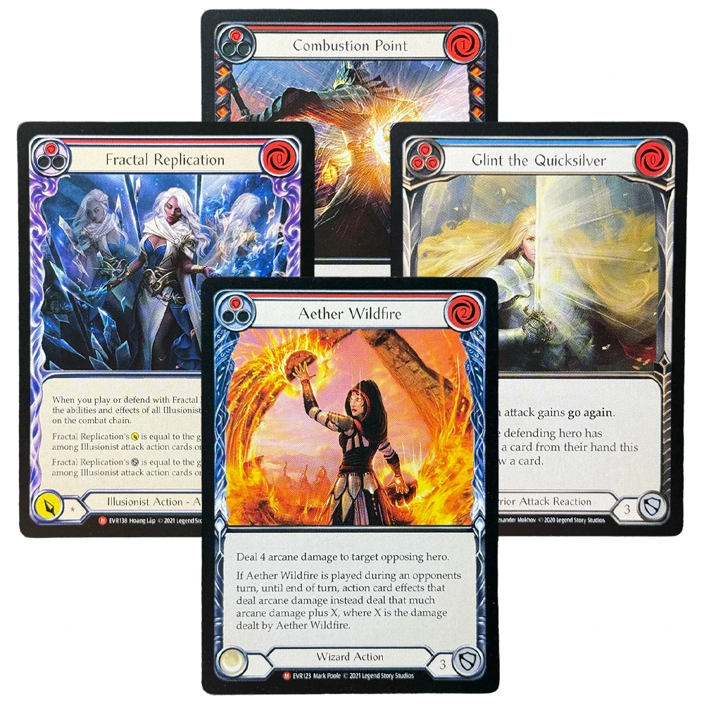 Flesh and Blood FAB Regular Proxy TCG Game Card  Glint the Quicksilver Mordred Tide Miraging Metamorph Entertainment Battle Card