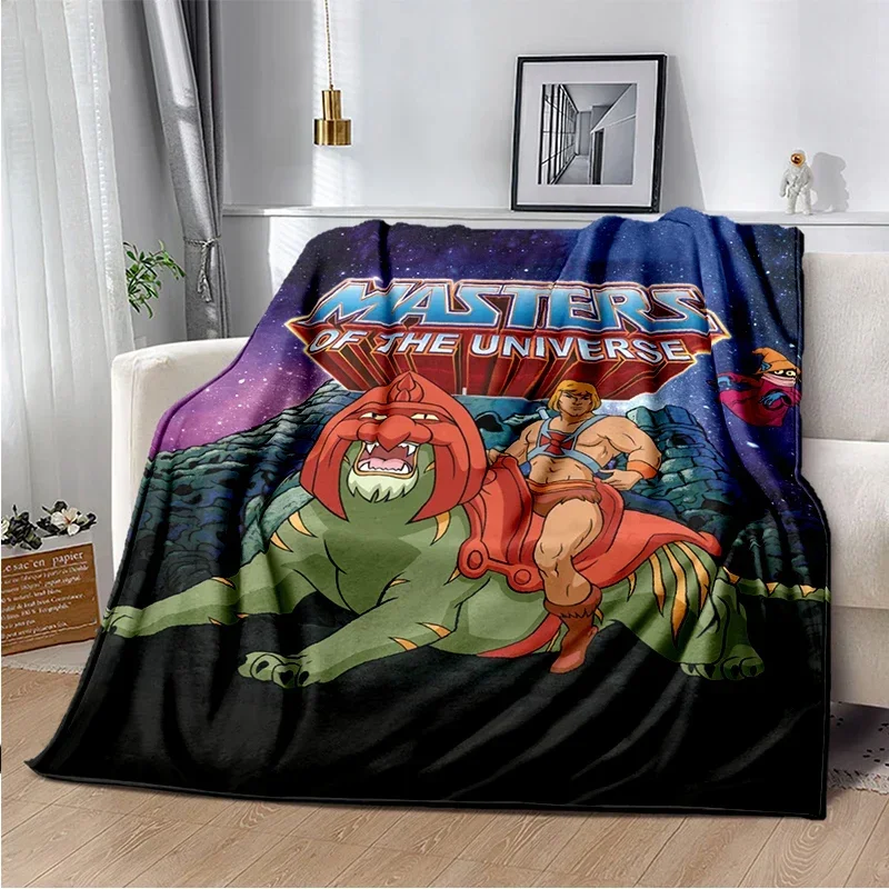 3D Printed Masters of The Universe Anime Blanket Cartoon He-Man Flannel Soft Comfortable  Living Room Sofa Bed s