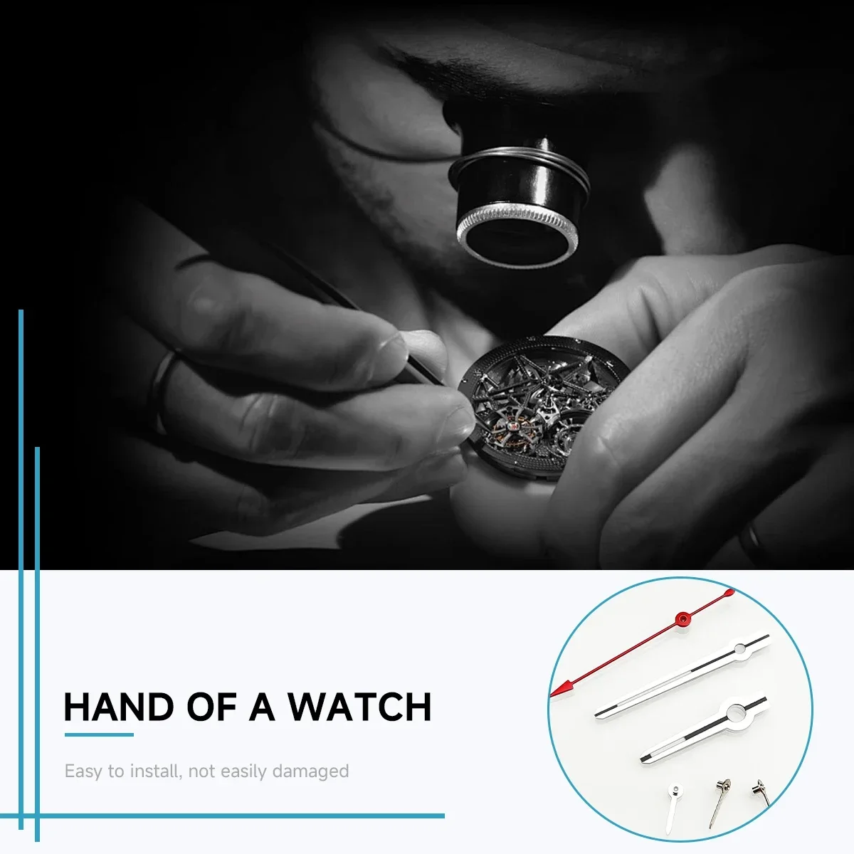 빛나는 VK63 시계 손 6 손 맞는 VK63 자동 운동 쿼츠 실버 골드 로즈 골드 시계 바늘 액세서리