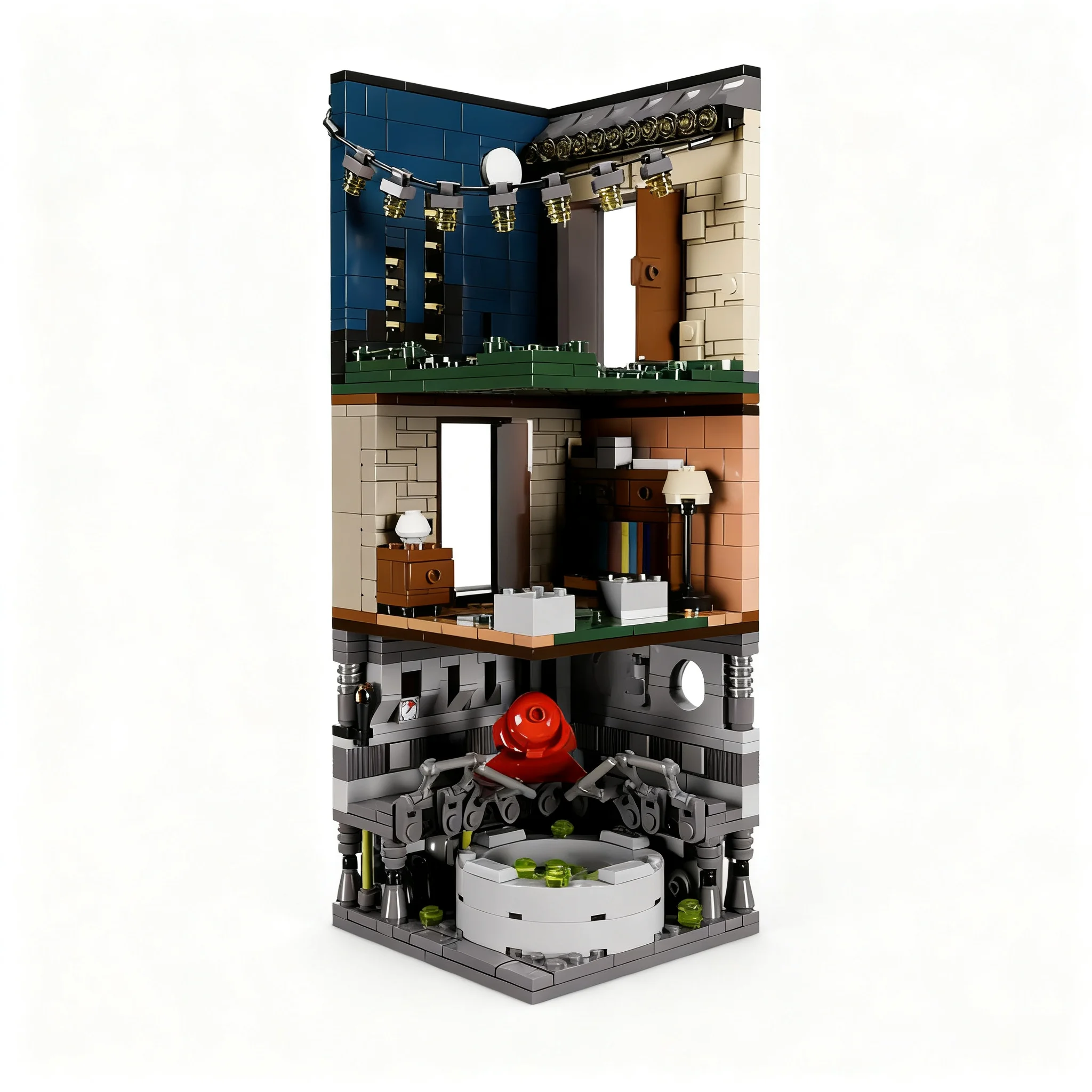 703pcs MOC The Killing Joke - Comicbook Nook Super Heroes DC Bat Model Building Blocks Architecture Craft Brick 3D Collection