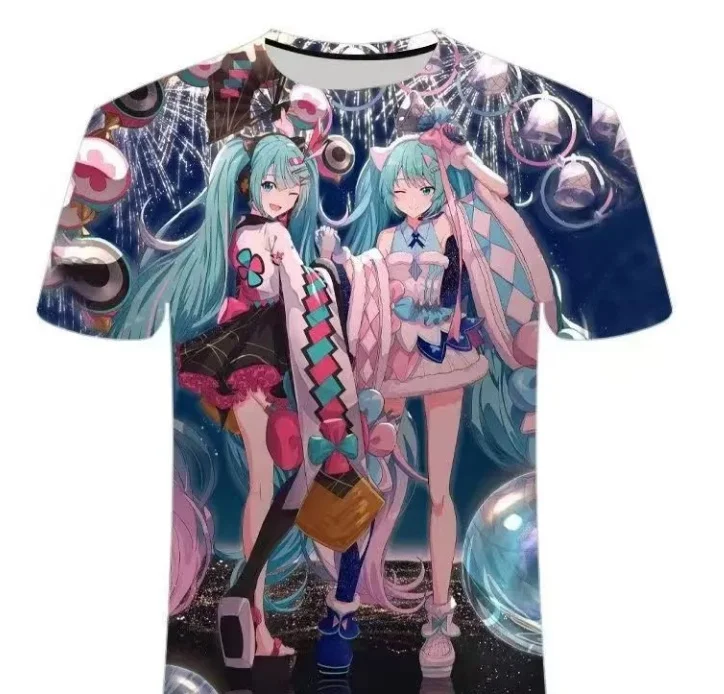camiseta-casual-unissex-3d-hatsune-miku-serie-2026-versatil-para-adolescentes-com-gola-redonda-e-manga-curta