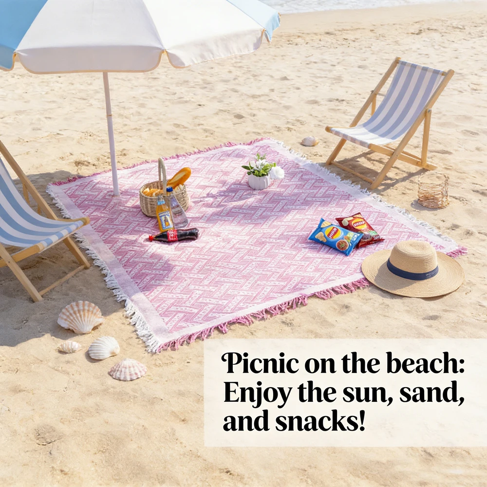 1pc Flower Patterned Bed Cover, Sofa Cover, and Cat Patterned Camping Blanket Suitable for Travel, Beach, and Outdoor Picnics view 2
