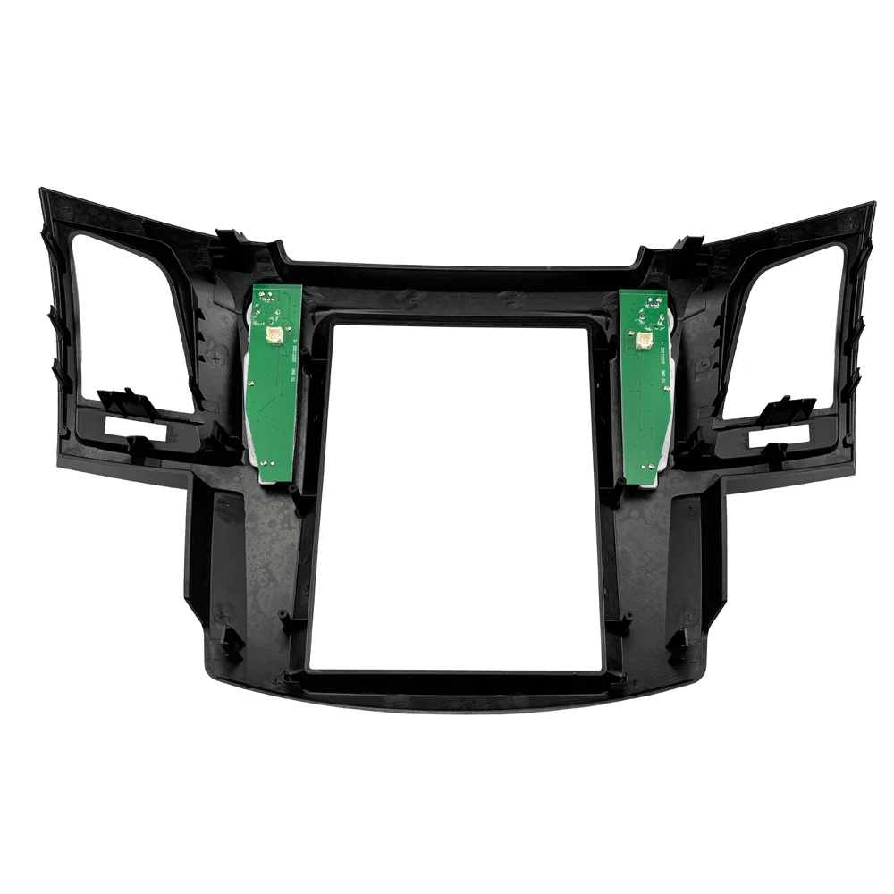 For 2005-2014 TOYOTA FORTUNER/ VIGO/ HILUX (9.7" VERTICAL SCREEN)Car Radio Fascias Tesla Style Panel Android MP5 Stereo Frame ki view 3