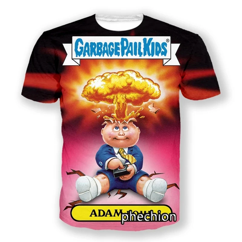 Newest Funny Cartoon Garbage Pail Kids 3D Print T Shirts For Men Short Sleeve T-shirt Tops Fashion Harajuku Y2k Unisex Tee Shirt