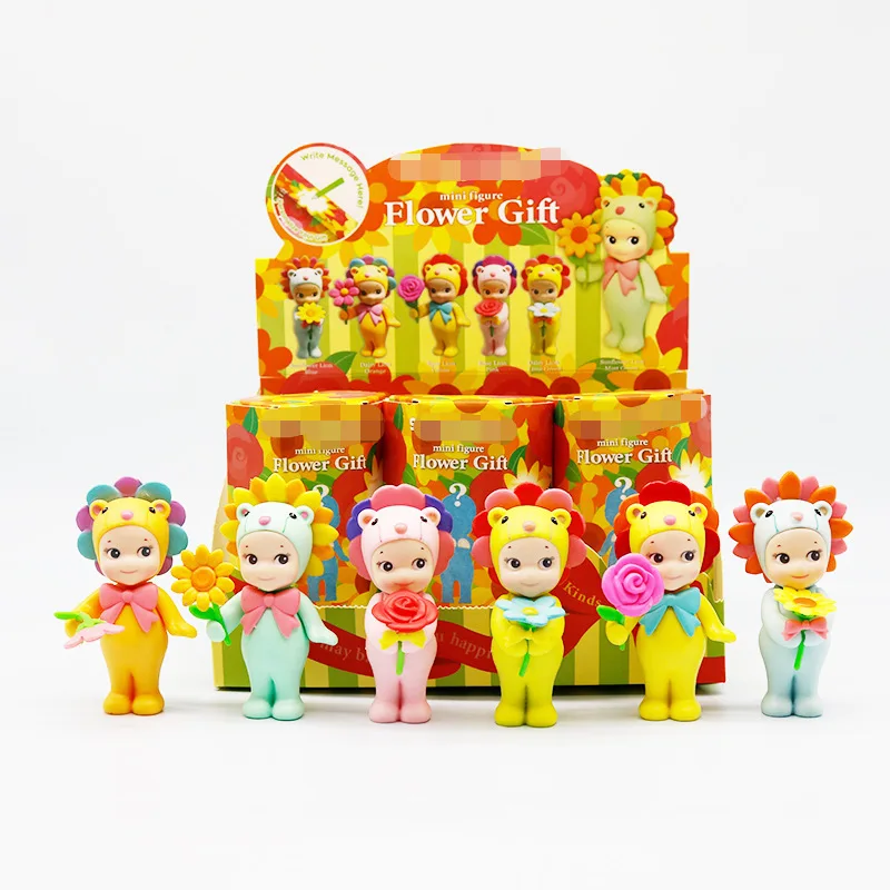 

New Sonny Angel Blind Box Flower Gift Series Mini Anime Figure Ornaments Doll Doll Blind Box Christmas Valentine's Day Gift