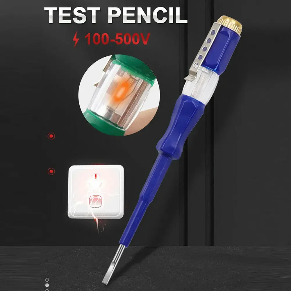 Random Color Multifunctional Test Pen Flat Screwdriver 121mm Accessories Electric Tool Hand Tool LED Replacement Spare Parts