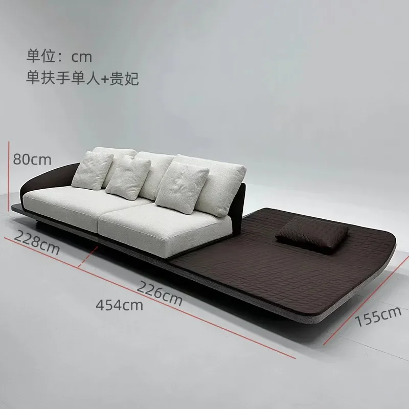 Ferrari sofa special-shaped aircraft wing, Italian-style large apartment living room large flat-floor villa curved light luxury