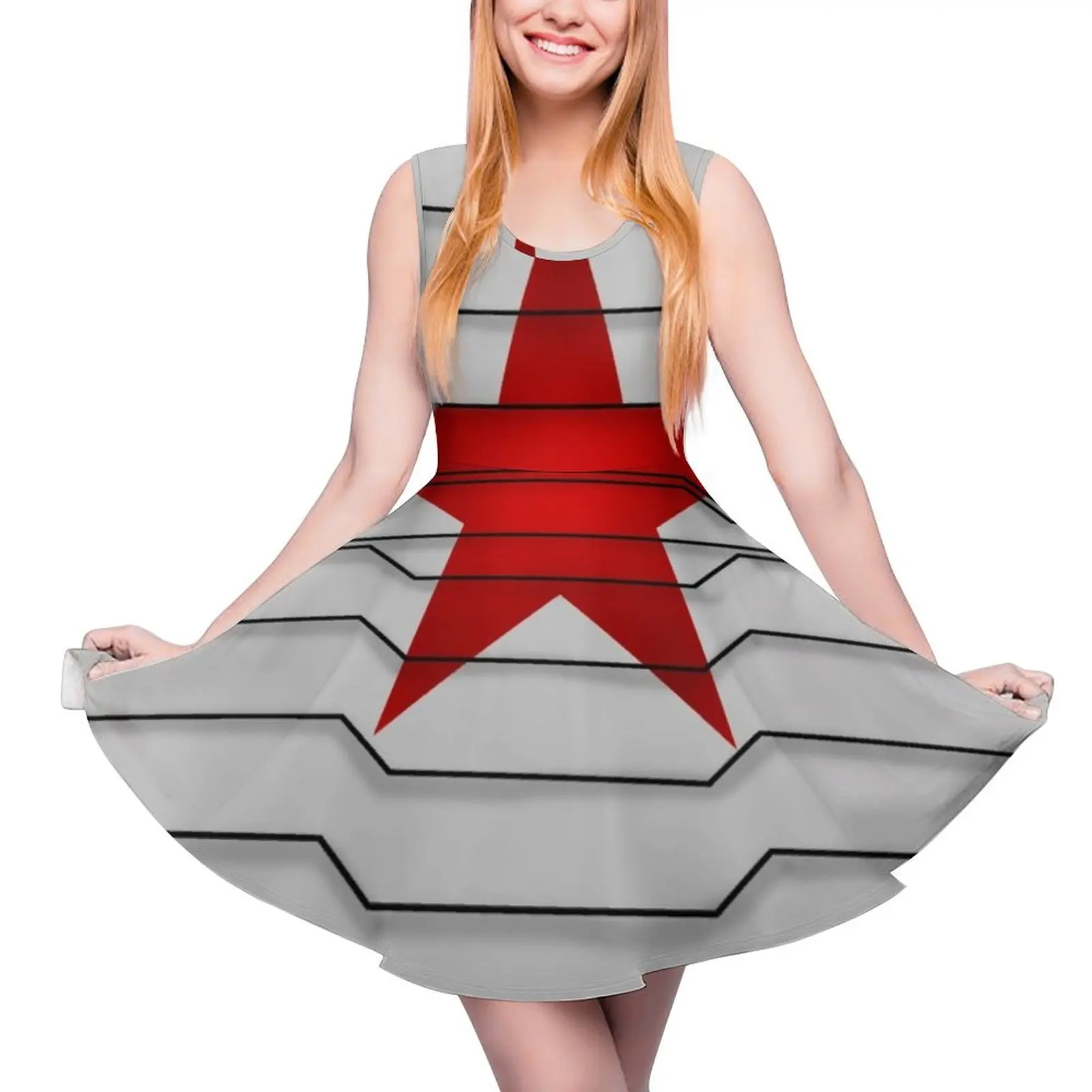 

Winter Soldier Sleeveless Dress women"s evening dresses 2024 summer dress womens 2024 birthday dress