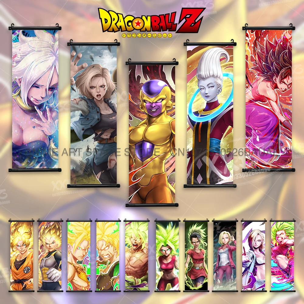 

Dragon Ball Hanging Painting Anime Poster Saiyan Home Decoration Frieza Canvas Scrolls Pictures Latest Bedroom Bulma Wall Art