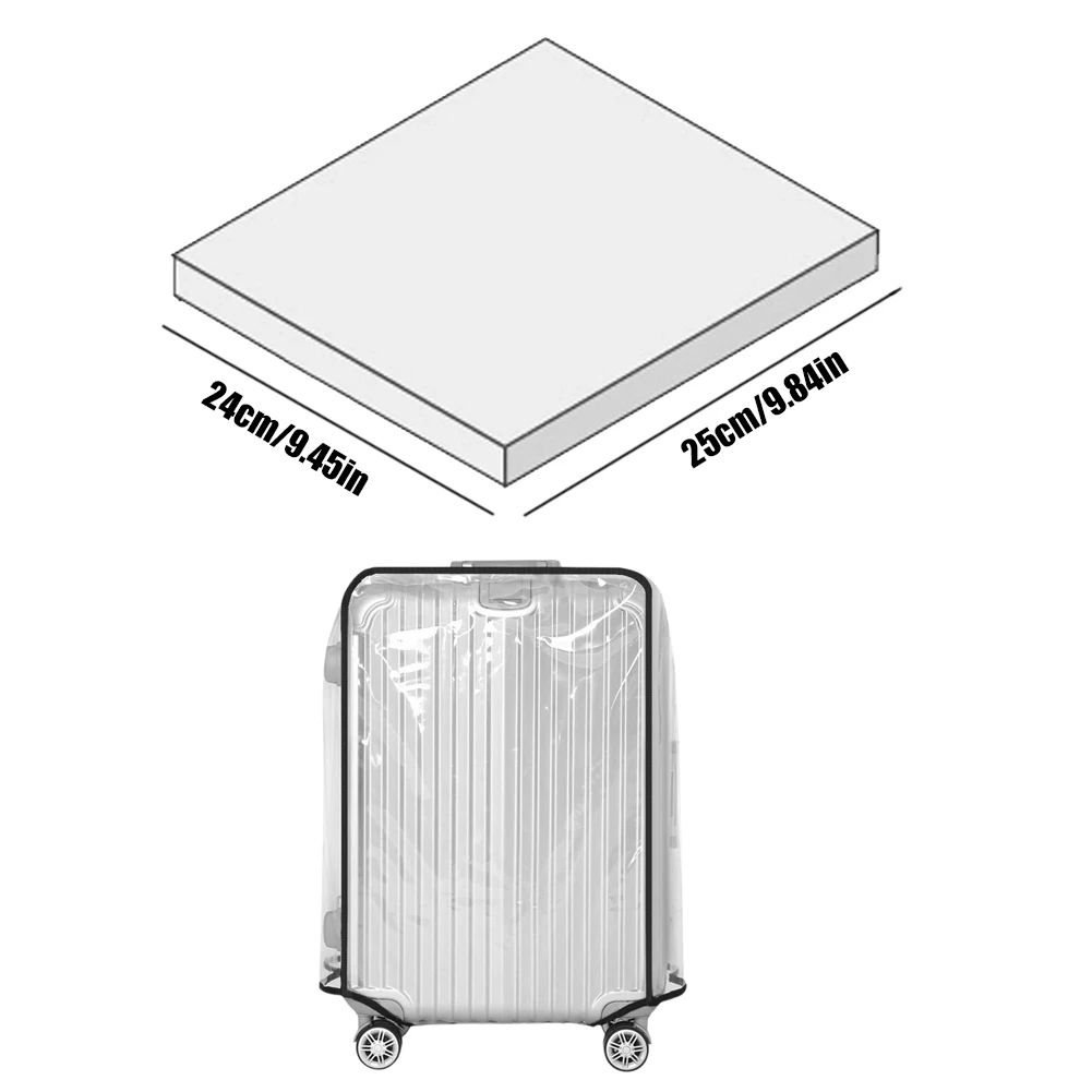 20-30inch Clear Suitcase Cover Protector PVC Travel Luggage Protector Waterproof Suitcase Cover Protectors for Wheeled Suitcase