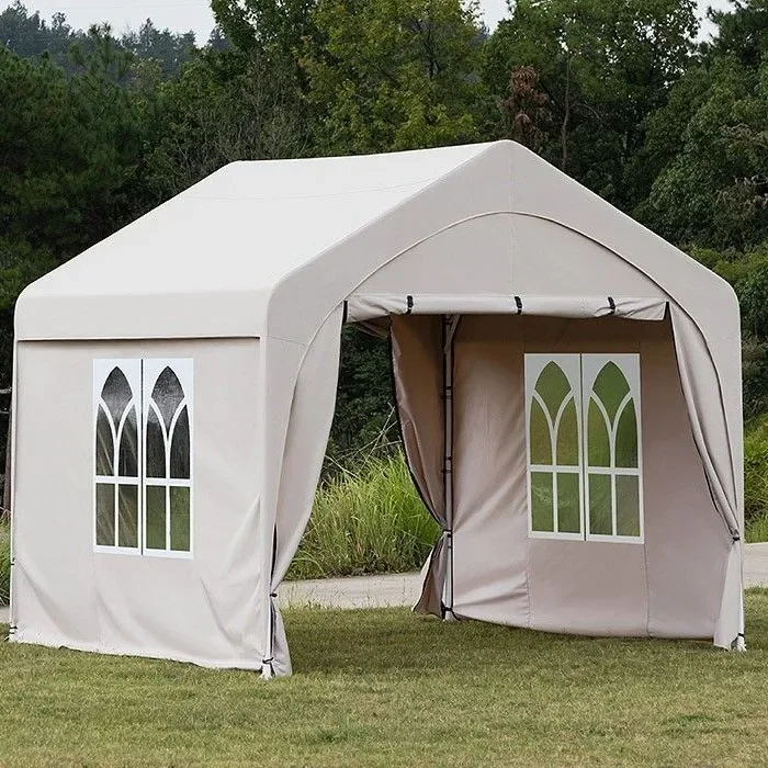 Tent outdoor awning night market rain shelter Internet celebrity garage shed household umbrella white tent warm and cold