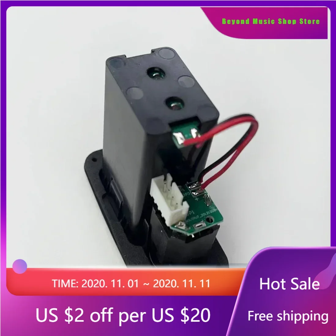 

Beyond Music Shop Store-Cherub G-Tone Series Acoustic Guitar Preamp GT-3 Piezo Pickup 3-Band EQ Equalizer LED Tuner Black