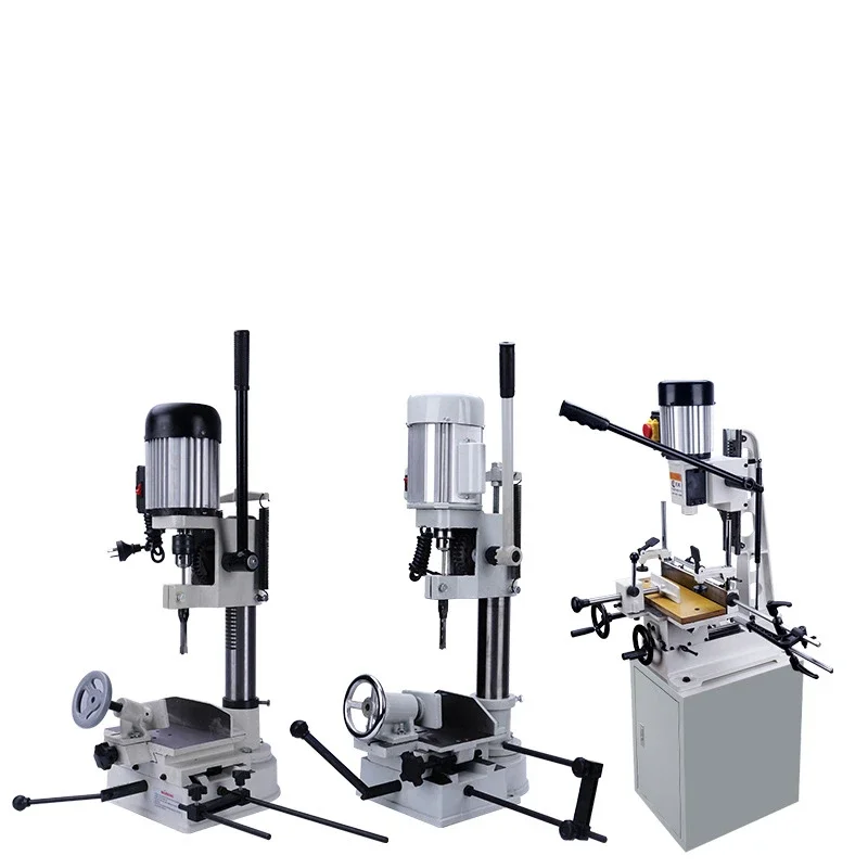 TEBAK Woodworking Mortising Machine 750W Cutting Drilling Hole Tenon 6~15MM Mortise and Tenon Machine with 5pcs tenon tool