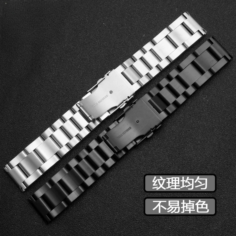 Large Steel Watch Band for Panerai Police Luminox Solid Thickened Steel Men\'s Watch Strap24 26mm