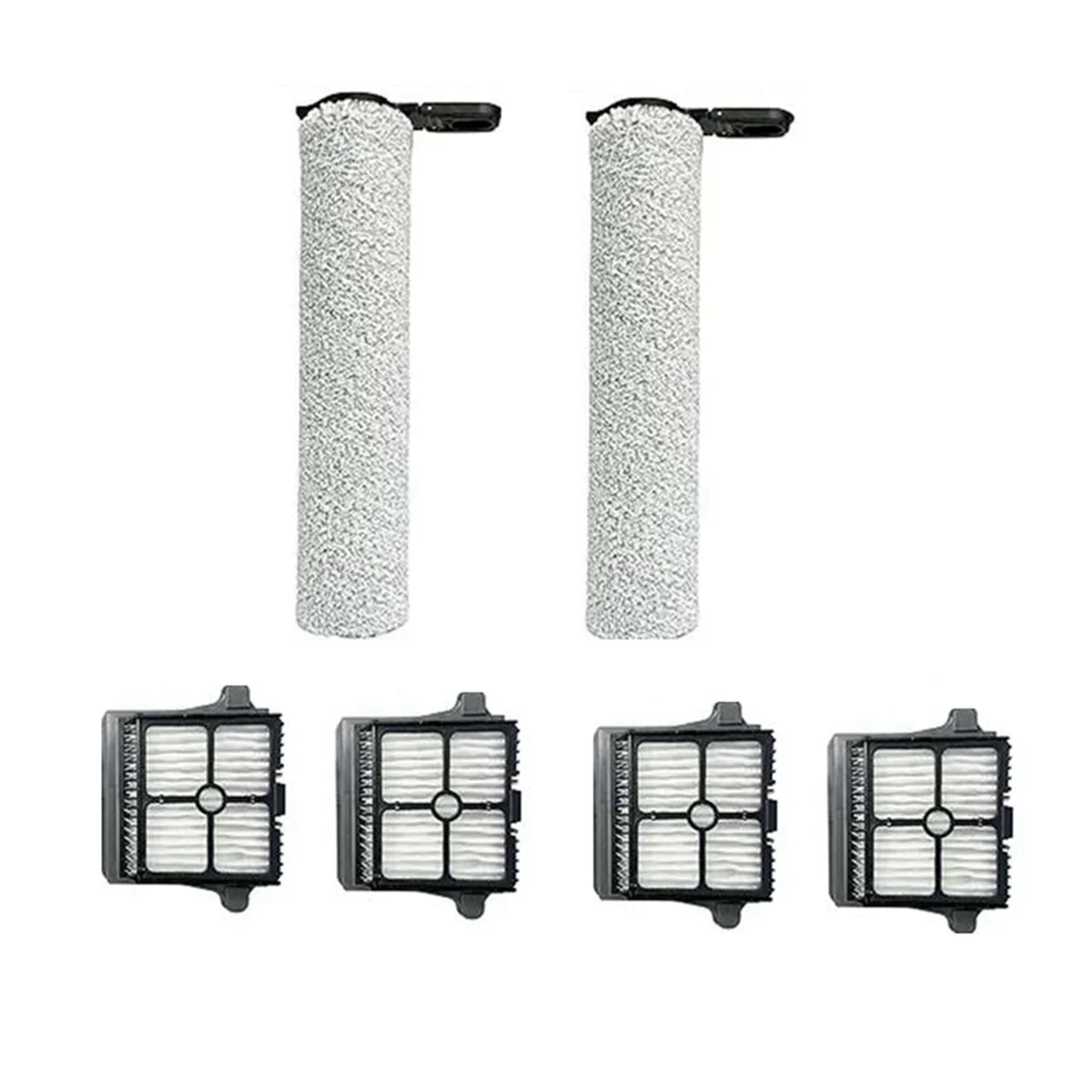 

6 Pcs for Floor One S7 Steam Vacuum Cleaner Spare Parts Accessories Roller Brush Hepa Filter