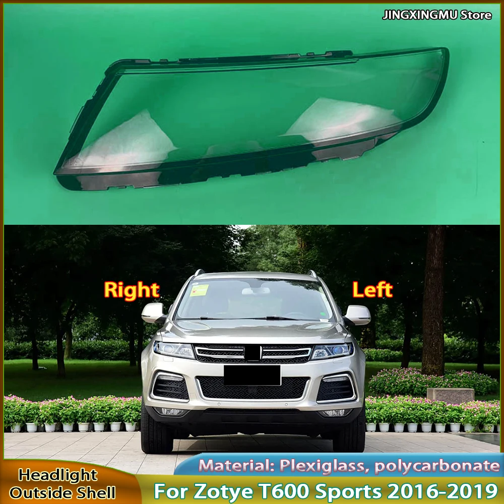 

Transparent Headlamp Cover Plexiglass For Zotye T600 2016 2017 2018 2019 Headlight Housing Shell Lamp Shade Lens