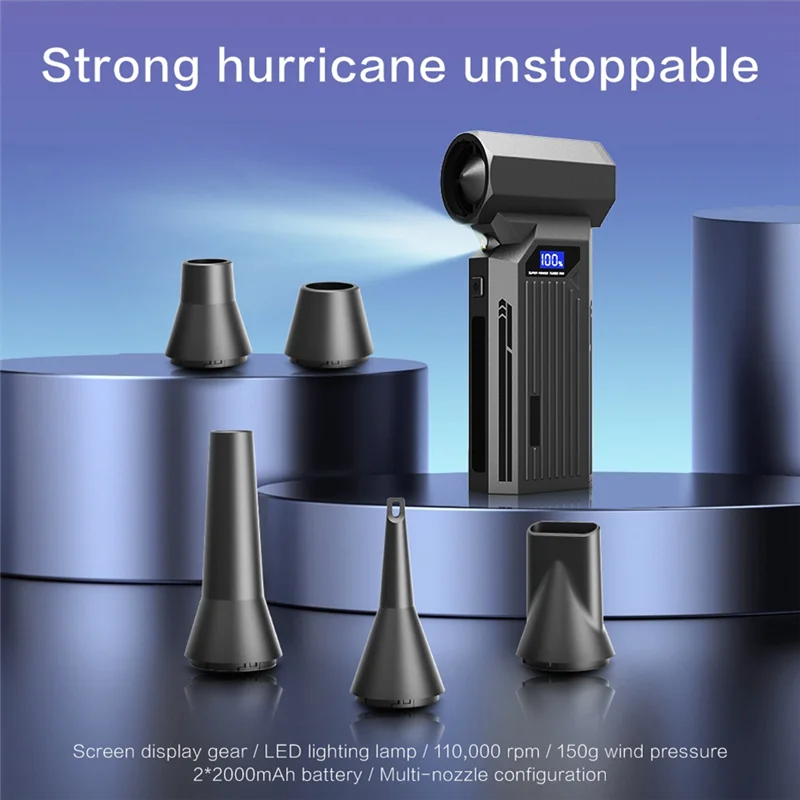 【ADORN】Z2 110000 об/мин Высокоскоростной турбовентилятор Портативный турбинный двигатель Ручной жестокий турбинный небольшой вентилятор с каналами