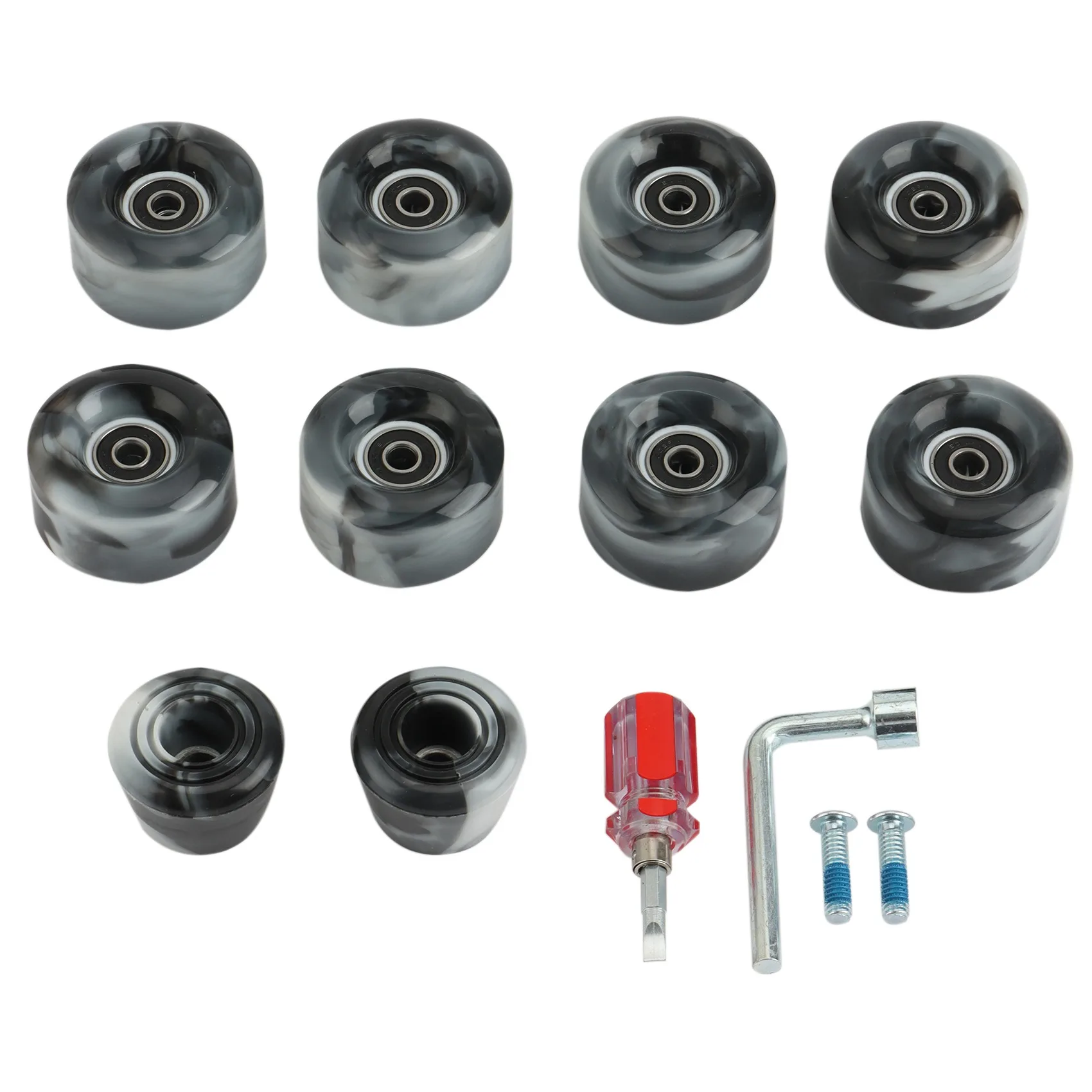 

8 Pack 82A Roller Skate Wheels 32 x 58mm,Skate Wheels with Bearings Installed Double Row Skating Accessories,Black