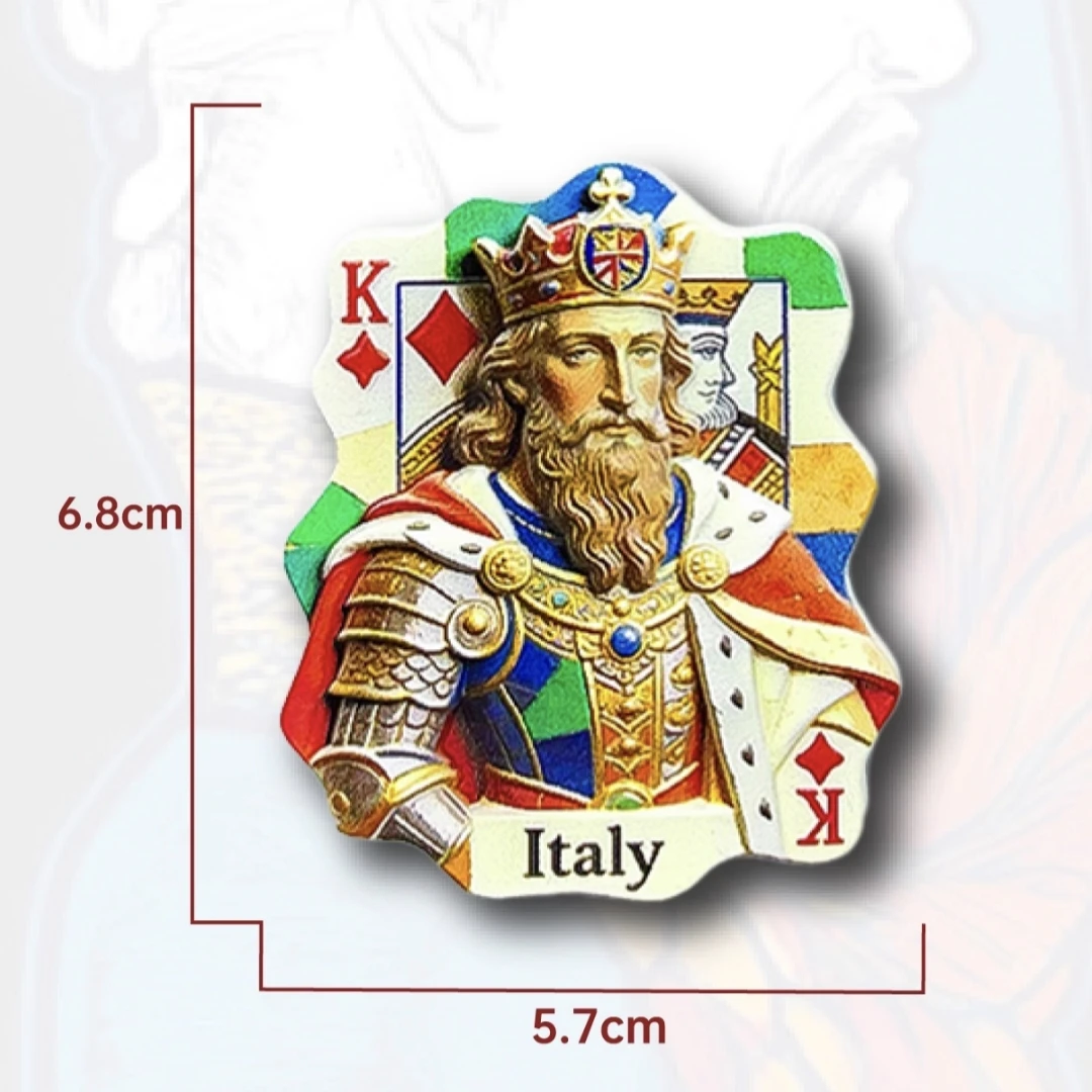 Italy Portugal Germany France Spain International Poker Cards Magnet Tourist Souvenirs Refrigerator Magnetic Stickers Gifts