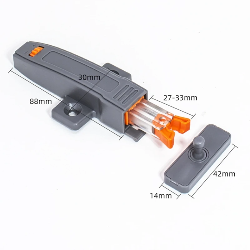 A32R-Self-Lockingตู้ประตูRebounderปรับล็อคRebounderตู้เสื้อผ้าแผงประตูตู้Push-เปิดประตู