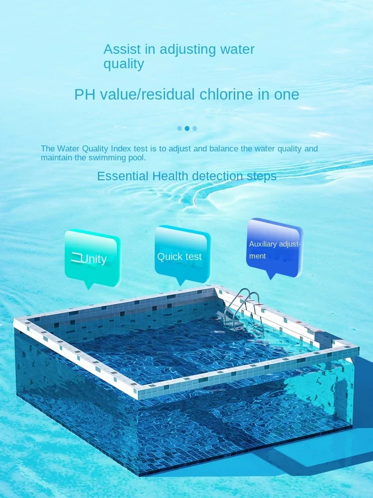 Pool Water Test Box Residual Chlorine Test Agent Water Test Box Swimming Pool Water  Box Oto/ph Set