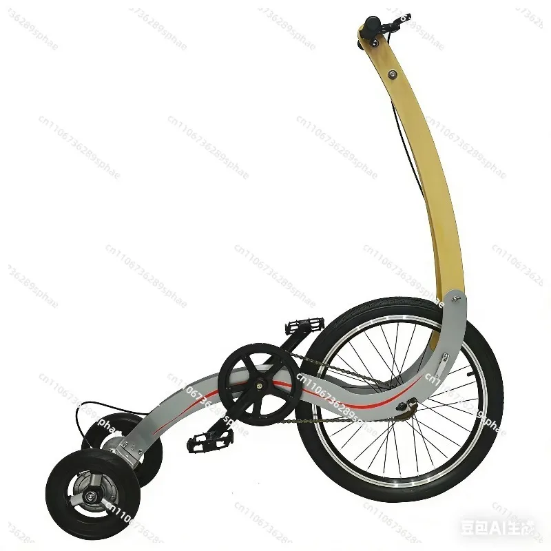 20 Inches Standing Three-wheeled, Seat-less Half Bicycle for Running At The Station
