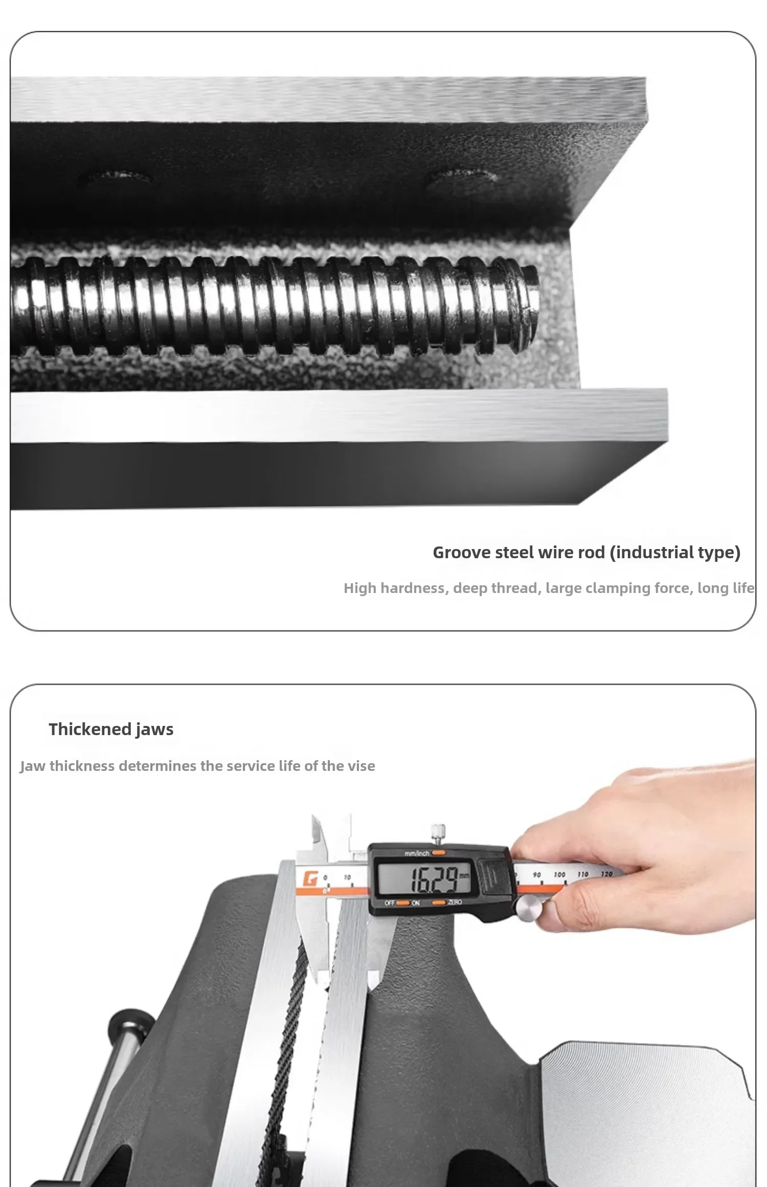 Multipurpose Vise with Swivel Base Heavy Duty Clamp Tool for Industrial Use