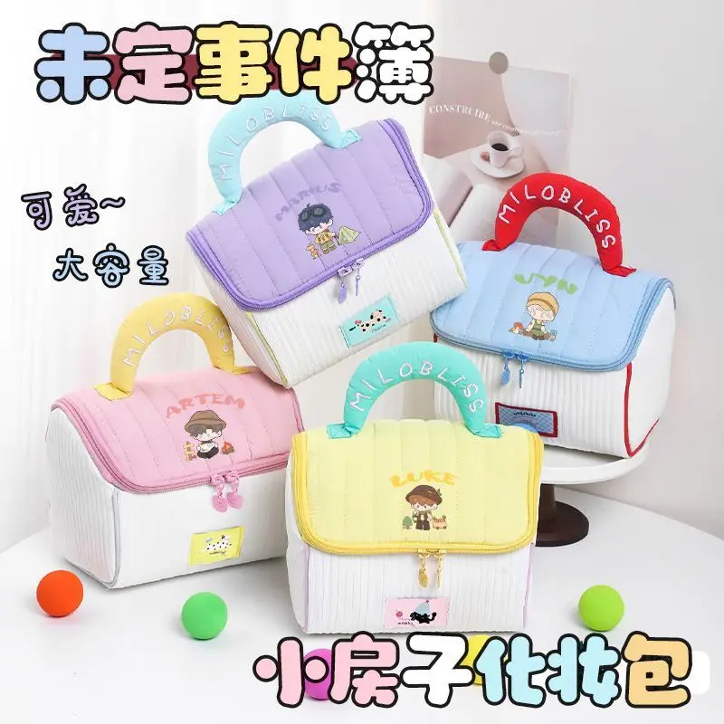 

Cute 2025 Tears of Themis Anime Game Cos Luke Pearce Artem Wing Vilhelm Marius Unisex Cartoon-printed House Makeup Bag Giving
