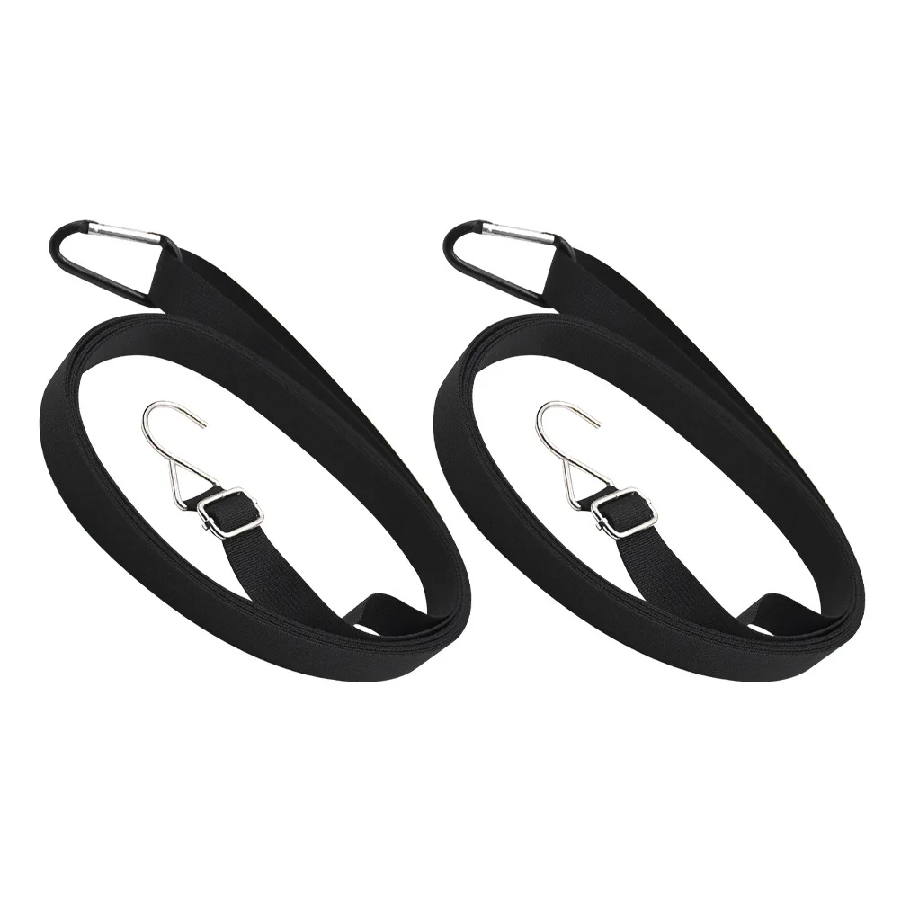 สายรัดกันลม 2 ชิ้น สำหรับผ้าคลุมรถ ยางยืดแบบหนา ทนทาน ป้องกันลม สำหรับปกป้องยานพาหนะกลางแจ้ง