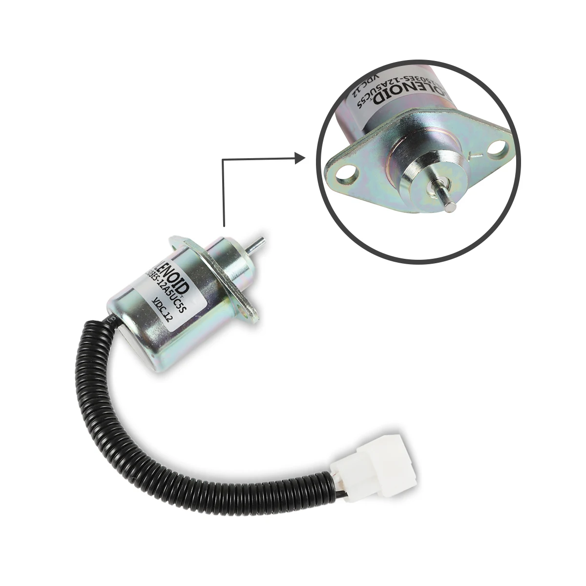 1503ES-12A5UC5S 17454-60010 SA-4569-T 16616-60010 17594-60014 الوقود اغلاق الملف اللولبي 12 فولت ل Kubota D905 حفارة وقف الملف اللولبي