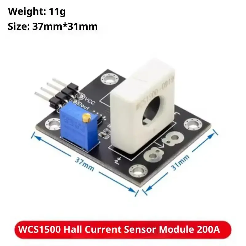 1 قطعة WCS1600 WCS1700 WCS1800 3-5 فولت قاعة الاستشعار الحالي قابل للتعديل تيار مستمر 35A/70A وحدة حماية كاشف التيار الزائد القصيرة