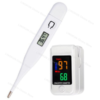 Baby Thermometers Pulse Oximeter Finger Digital Thermometer Accurate Oral Armpit Temperature Reading Fever Alert Termometer
