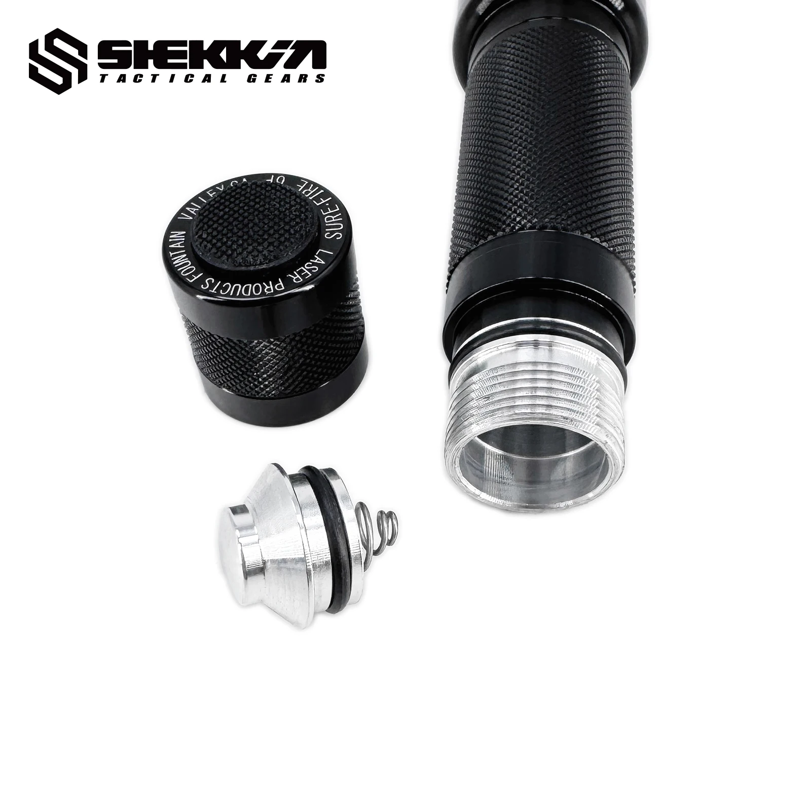 Linterna táctica LED Shekkingears – Réplica estilo Surefire 6P en aluminio - imagen 5