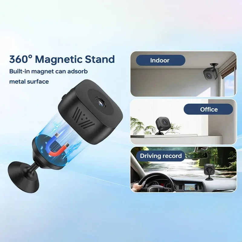 

Mini Security Camera Pro 4K Full HD WiFi Surveillance With 2 Way Audio Motion Detection Infrared Night Vision Security Camera