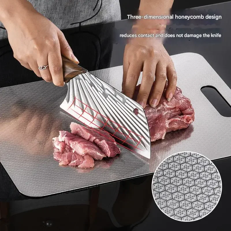 Stainless steel honeycomb thickened antibacterial cutting board, mold proof kneading, kitchen fruit and vegetable cutting board3