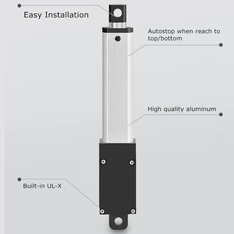 DC6v 12v 24v Small Linear Actuator 150mm/s 200mm Force 33lbs Motor For Cabinets Window Opener Robitcs With Free Bracket