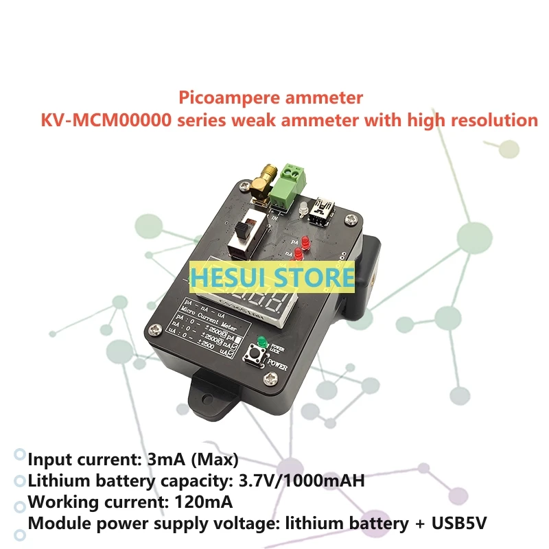 pA uA nA mA Picoampere ammeter Microampere ammeter Nano ammeter Milliampere ammeter Utra-high precisio Ultra low current ammeter