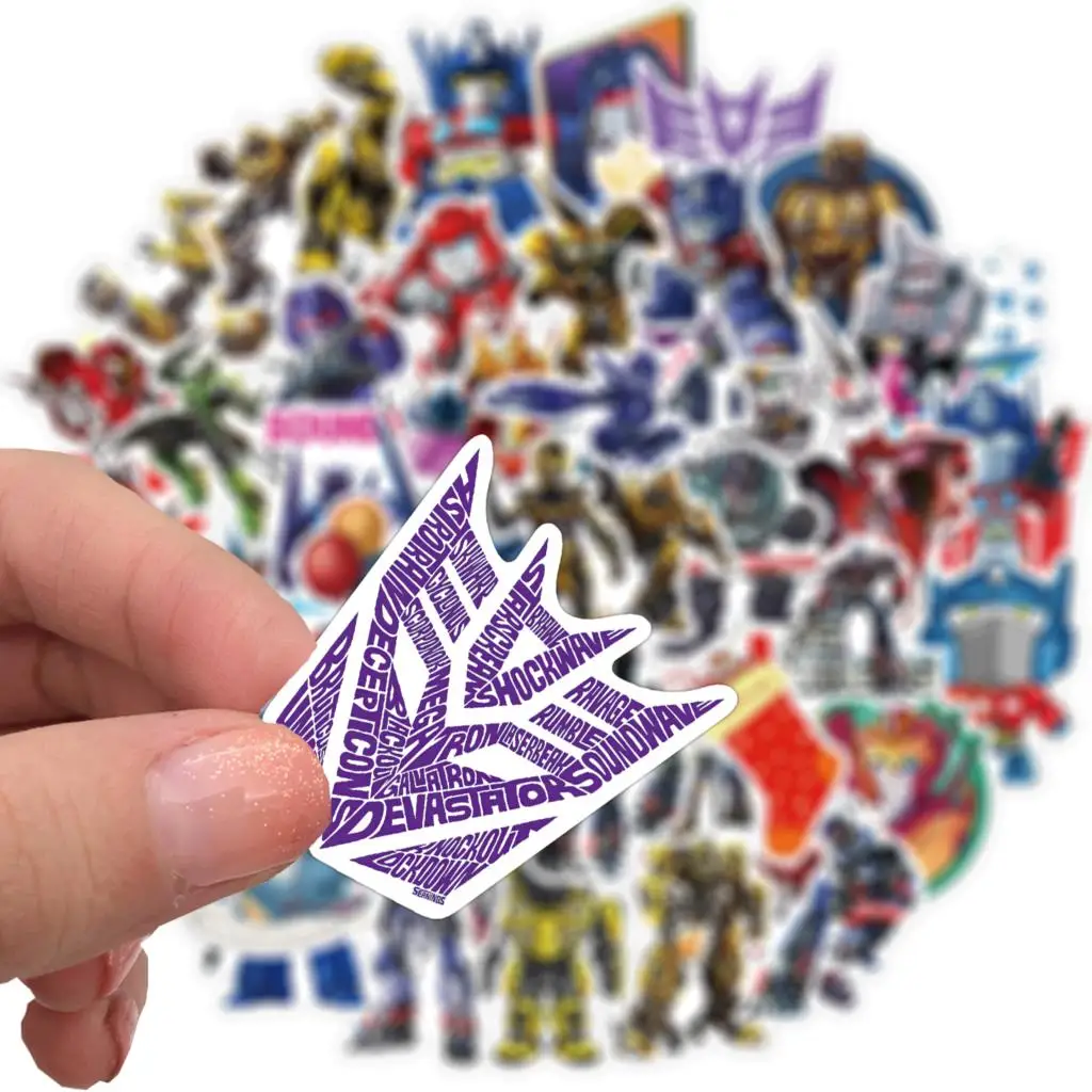 10/30/50pcs/Pack Cartoon Transformers Stickers Waterproof Skateboard Motorcycle Guitar Luggage Laptop Bicycle Sticker Kids Toys