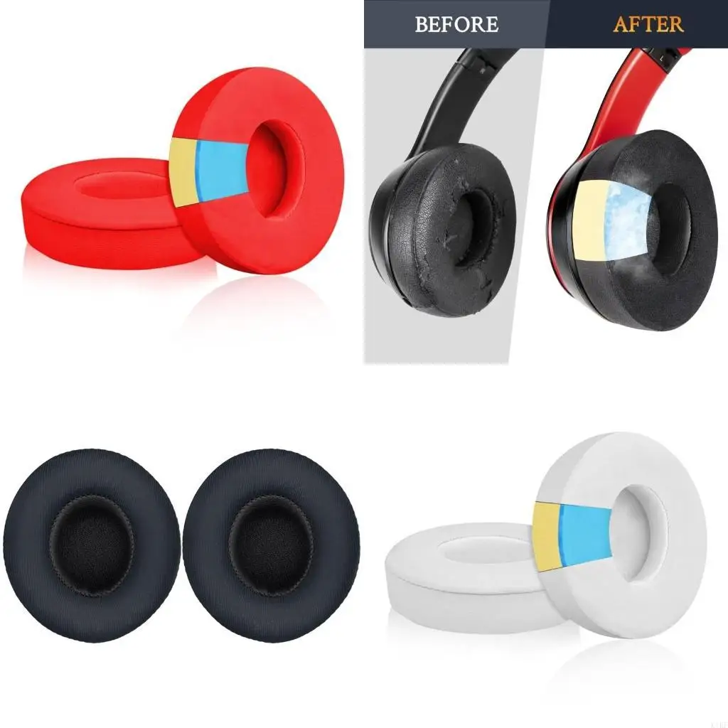 Cooling Gel Earpads for Dedicated Wireless Headphones Soft Breathable Noise Isolation Cushion Pad K1KF
