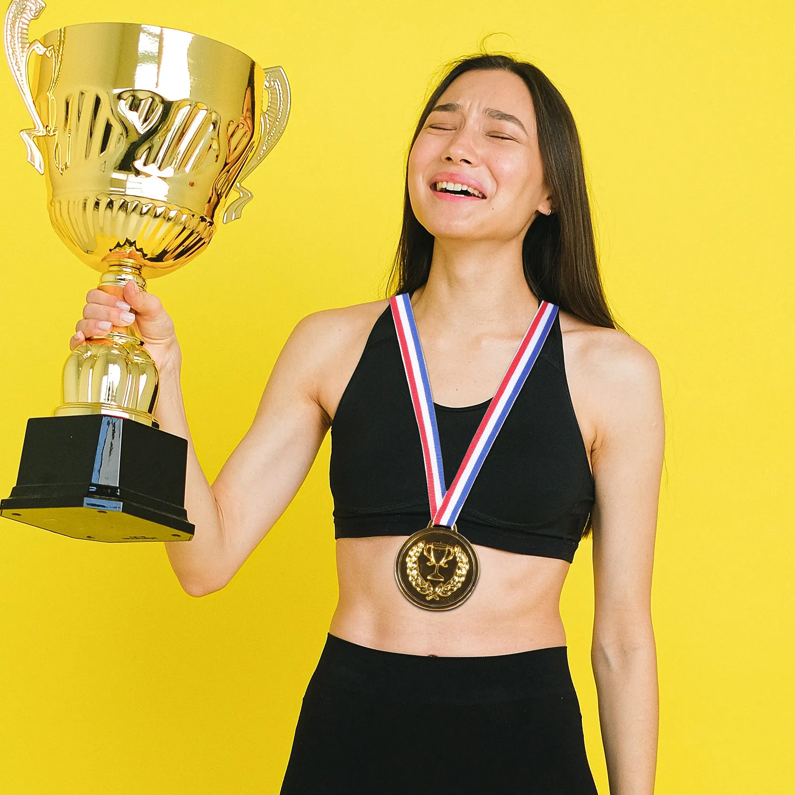 

5Pcs Sports Medals Kids Gold Plated Competition Awards Medals for Children Game Prizes Classroom Rewards Encouragement